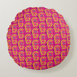Colorful Paisley Rond Kussen