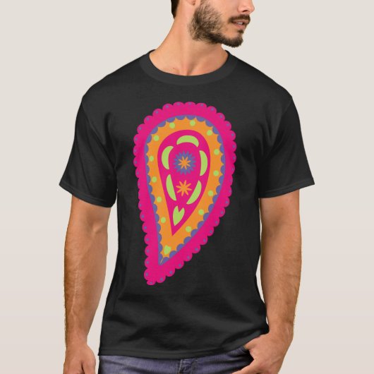 Colorful Paisley T-shirt (Voorkant)