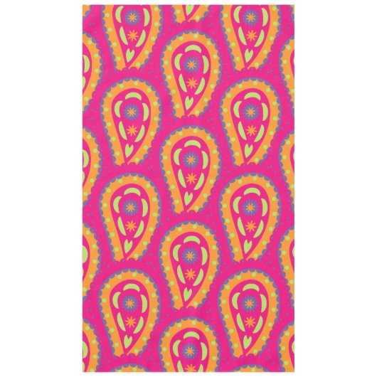 Colorful Paisley Tafelkleed (Voorkant)