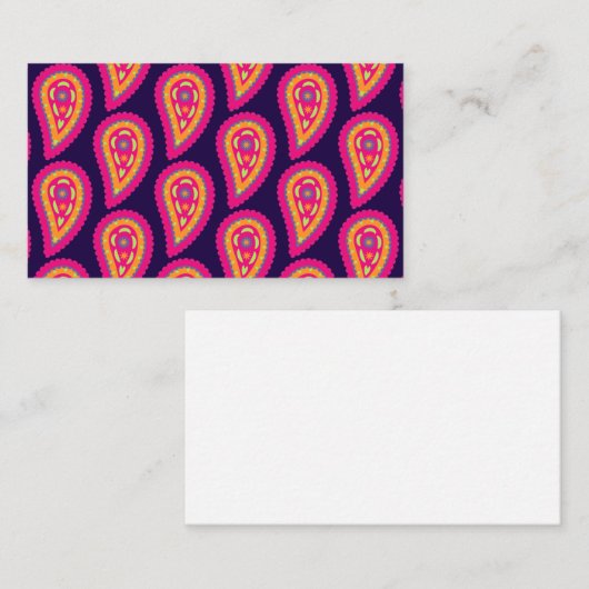 Colorful Paisley Visitekaartje (Voorkant / Achterkant)