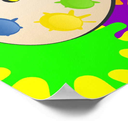 Colorful Palate Art Party Poster (Hoek)