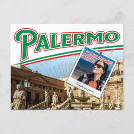 Colorful Palermo Italy photo collage Briefkaart