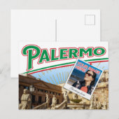 Colorful Palermo Italy photo collage Briefkaart (Voorkant / Achterkant)