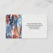 Colorful Palm Trees Pattern | Natuurlijke Visitekaartje (Achterkant)