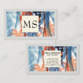 Colorful Palm Trees Pattern Visitekaartje (Voorkant / Achterkant)