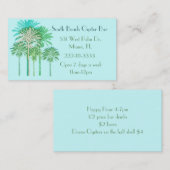 Colorful Palm Trees Visitekaartje (Voorkant / Achterkant)