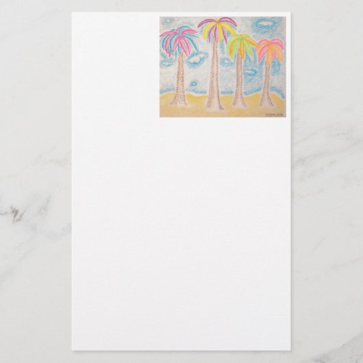 Colorful Palms-briefery Briefpapier (Voorkant)