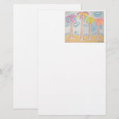 Colorful Palms-briefery Briefpapier (Voorkant / Achterkant)