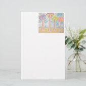 Colorful Palms-briefery Briefpapier (Staand voorkant)