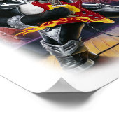 Colorful Panda Design on a White Poster (Hoek)