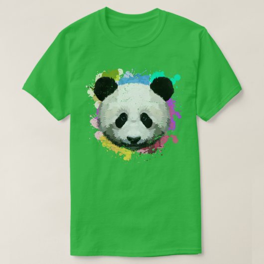 Colorful Panda T-shirt (Design voorkant)