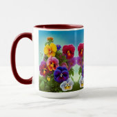 Colorful Pansies - AI ART Mok (Links)