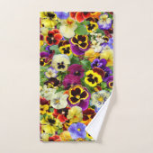 Colorful Pansies Bad Handdoek (Handdoek)