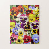 Colorful Pansies Collage Legpuzzel (Verticaal)