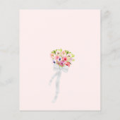 Colorful Pansies Elegant BUDGET Weduwuitnodiging (Achterkant)