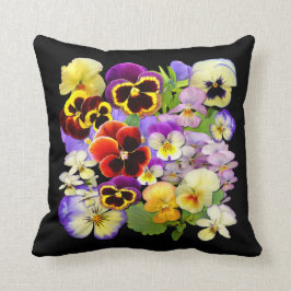 Colorful Pansies Kussen