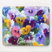 Colorful Pansies Muismat (Voorkant)