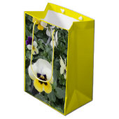 Colorful Pansies Pasen Medium Cadeauzakje (Voorkant Gekanteld)