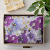Colorful Pansy en Daisy Flowers Tissuepapier (Geschenk)