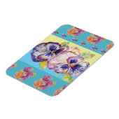 Colorful Pansy Floral Waterverf aqua Magnet Magneet (Linkerzijde)