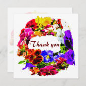 Colorful Pansy Flowers (Voorkant / Achterkant)