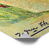 Colorful Pansy Flowers  Seed Packet Hoesje Poster (Hoek)