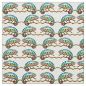 Colorful Panther Chameleon Fabric Stof (Swatch)