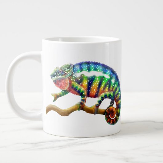 Colorful Panther Chameleon Jumbo Mok (Links)
