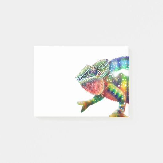 Colorful Panther Chameleon Post-it® Notes (Voorkant)