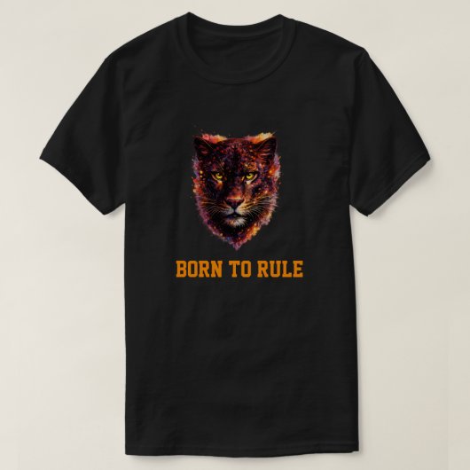 Colorful Panther Face Artistic T-Shirt (Design voorkant)