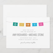 Colorful Papel Flat Kaart (Voorkant / Achterkant)