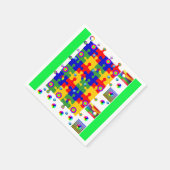 Colorful Paper Napkin Servetten (Hoek)