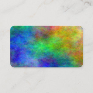 Colorful Paper Reiki Chakra Clouds visitekaartjes