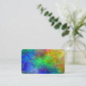 Colorful Paper Reiki Chakra Clouds visitekaartjes (Staand voorkant)