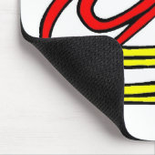 Colorful Paperclips Elementaire schoolkleuren Muismat (Hoek)