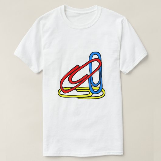 Colorful Paperclips T-shirt (Design voorkant)