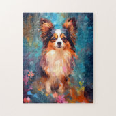 Colorful Papillon-hond Legpuzzel (Verticaal)