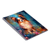 Colorful Papillon-hond Notitieboek (Rechterzijde)