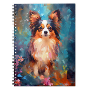 Colorful Papillon-hond Notitieboek