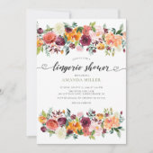 Colorful Paprika Bridal Lingerie Shower Kaart (Voorkant)