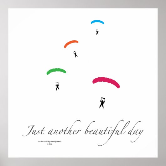 Colorful Parachutes Poster (Voorkant)