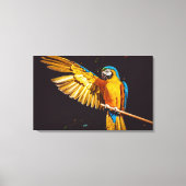 Colorful Parakeet Bird Canvas Afdruk (Voorkant)