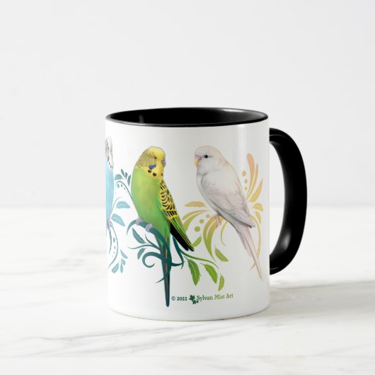 Colorful Parakeets Mok (Voorkant rechts)