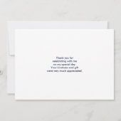 Colorful Parisian Macarons Pattern Birthday Bedankkaart (Achterkant)