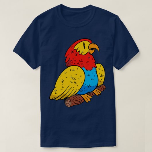 Colorful parrot animal t-shirt (Design voorkant)