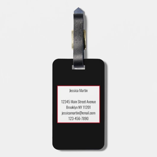 Colorful Parrot Bagagelabel (Achterkant verticaal)