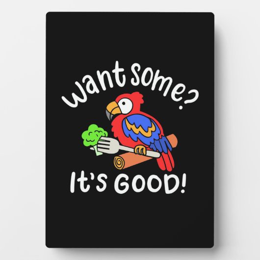 Colorful Parrot Bird wil wat Fotoplaat (voorkant)