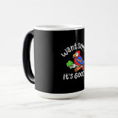 Colorful Parrot Bird wil wat Magische Mok (Voorkant links)
