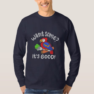 Colorful Parrot Bird wil wat T-shirt