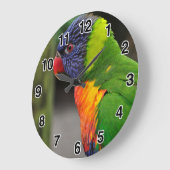 Colorful Parrot Clock Grote Klok (Hoek)